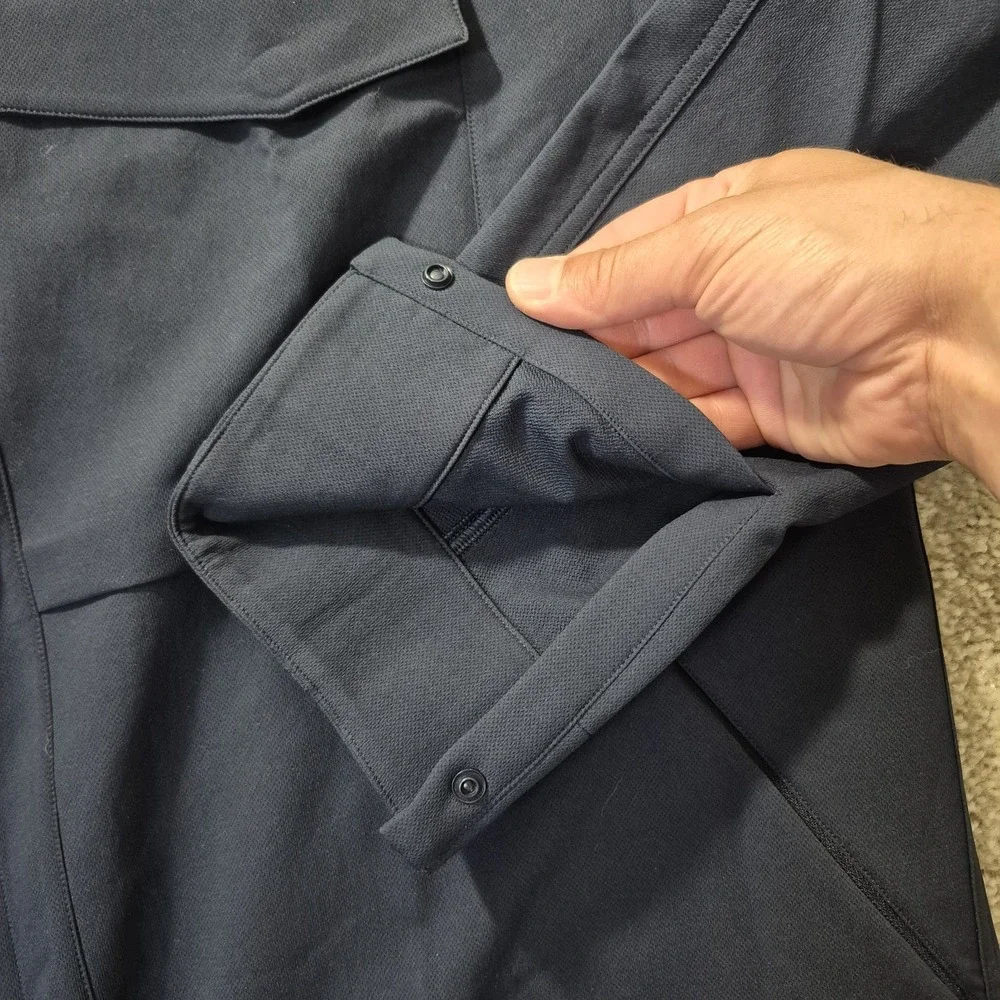 Lululemon Cargo Pocket Shirt Jacket Mens 2XL Snap Button Performance Vented Golf